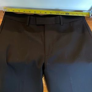 Marc Anthony Black Dress Pants Flat Front 30x30.